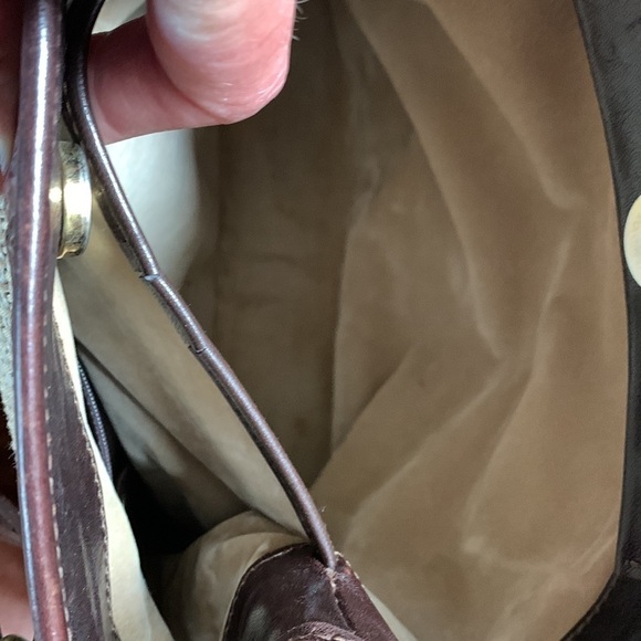 Copy - BRAHMIN leather and woven  purse - Picture 8 of 11